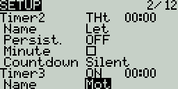 Nastavení stopek 2 (let)