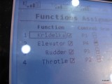Zcela volné přiřazení funkcí, funkce je možno přejmenovat dle libosti. Přiřadit ovladače a trimy.